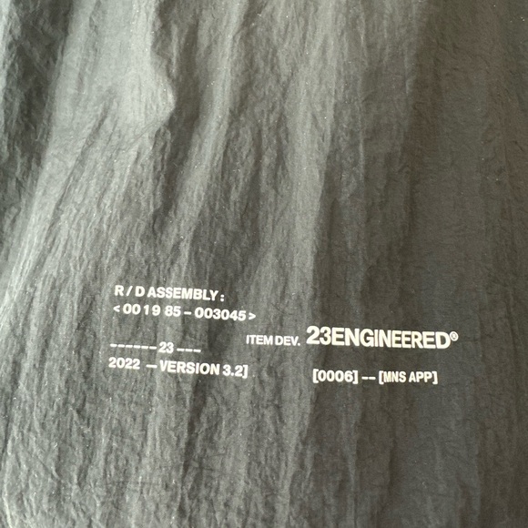 Nike Air Jordan Men’s 23E Jacket Zip Engineered Windbreaker Black (Size S) - Picture 4 of 11